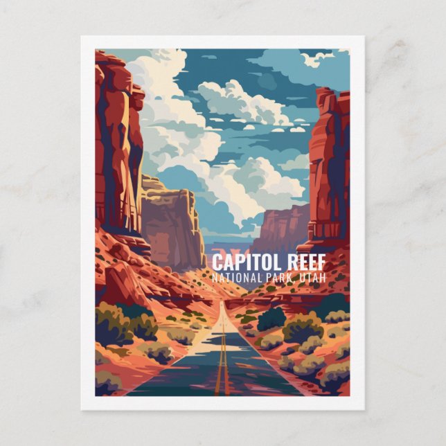 Carte Postale Capitol Reef National Park Utah USA (Devant)