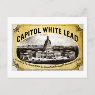 Carte Postale Capitol White Lead 1866