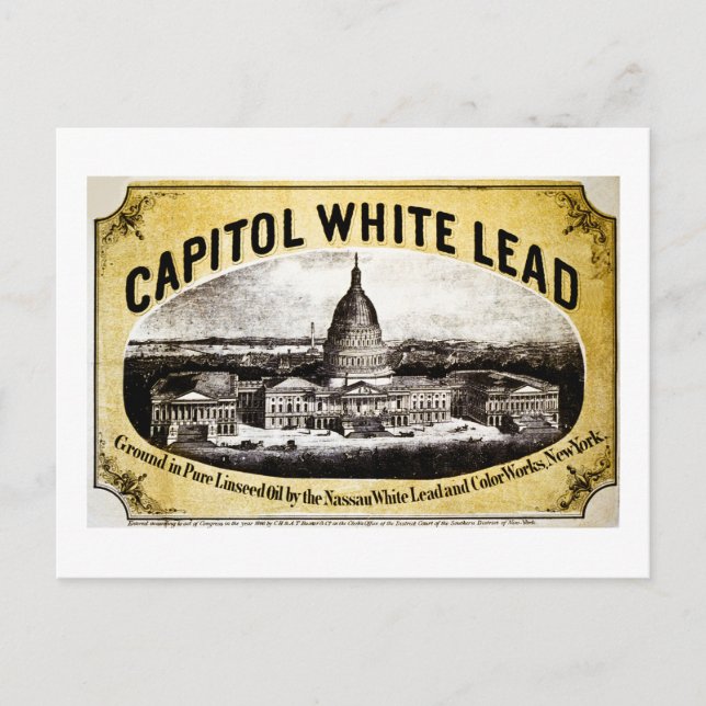 Carte Postale Capitol White Lead 1866 (Devant)