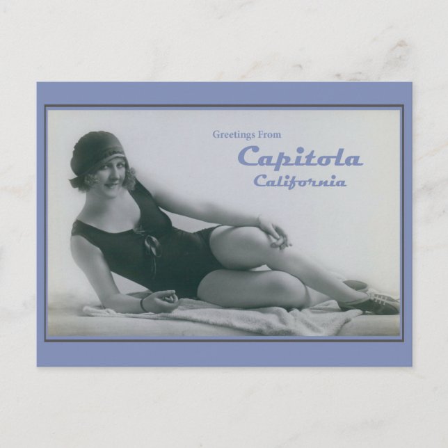 Carte Postale Capitola Californie Beauté de bain (Devant)