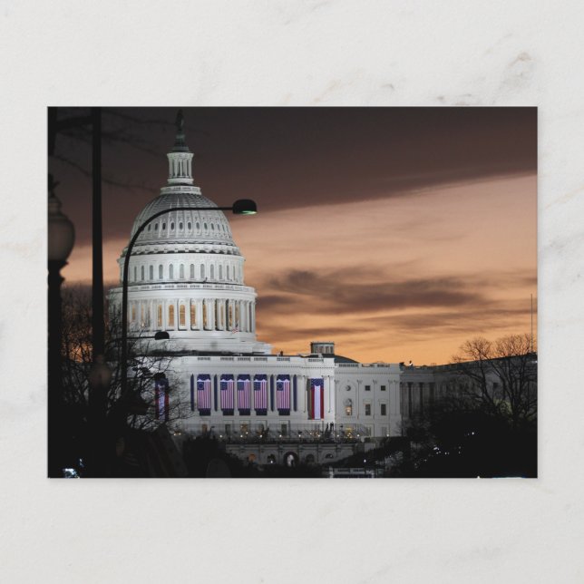 Carte Postale Capitole américain à Dusk (Devant)