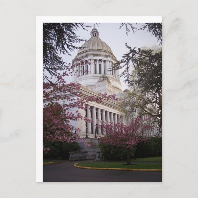 Carte Postale Capitole de l'État à Olympia, WA (Devant)