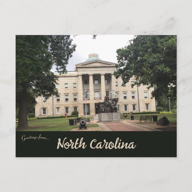 Carte Postale Capitole de l'État de Caroline du Nord (Devant)