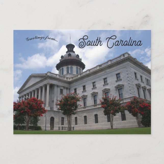 Carte Postale  Capitole de l'État de Caroline du Sud  (Devant)