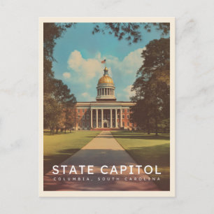 Carte Postale Capitole de l'État de la Caroline du Sud Colombie