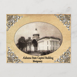 Carte Postale Capitole de l'État de l'Alabama construire une vie