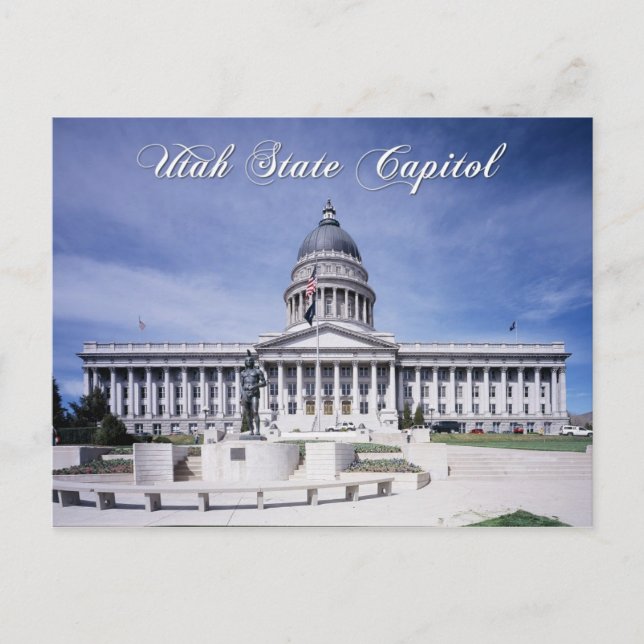 Carte Postale Capitole de l'État de l'Utah, Salt Lake City (Devant)