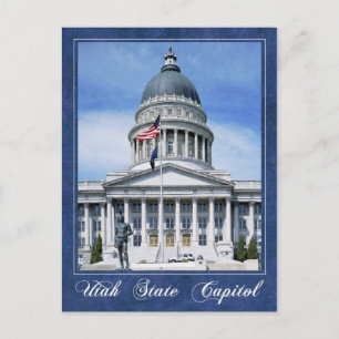 Carte Postale Capitole de l'État de l'Utah, Salt Lake City