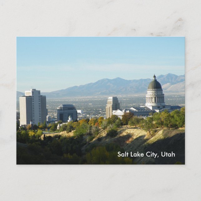 Carte Postale Capitole de l'État de l'Utah - Salt Lake City (Devant)