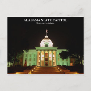 CARTE POSTALE CAPITOLE D'ÉTAT D'ALABAMA