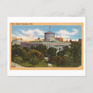 Carte Postale Capitole d'Etat vintage à Columbus, Ohio