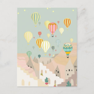 Carte Postale Cappadocia Day Art   Hot Air Balloon Turquie Trave