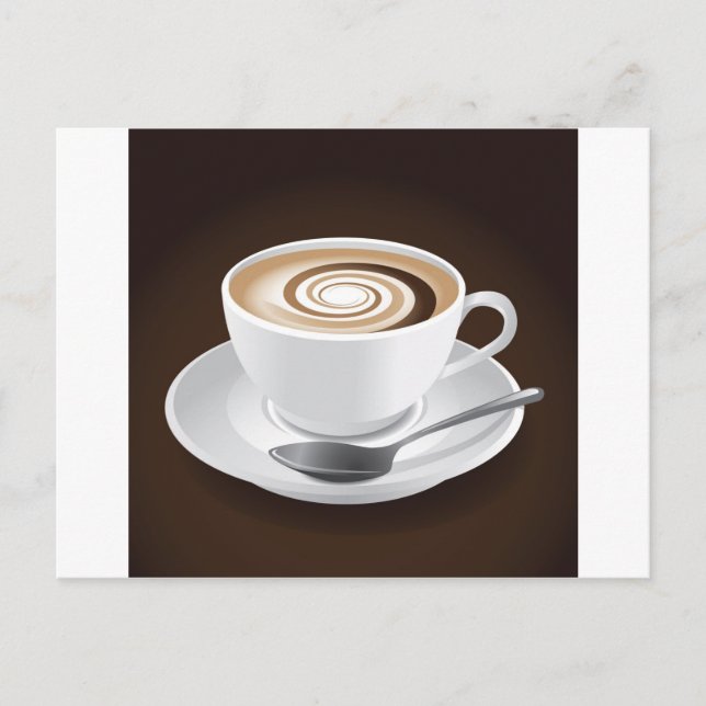 Carte Postale Cappuccino Avec Éperon (Devant)