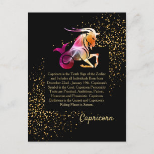 Carte Postale Capricorne la chèvre