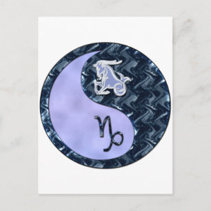 Carte Postale Capricorne Yin Yang