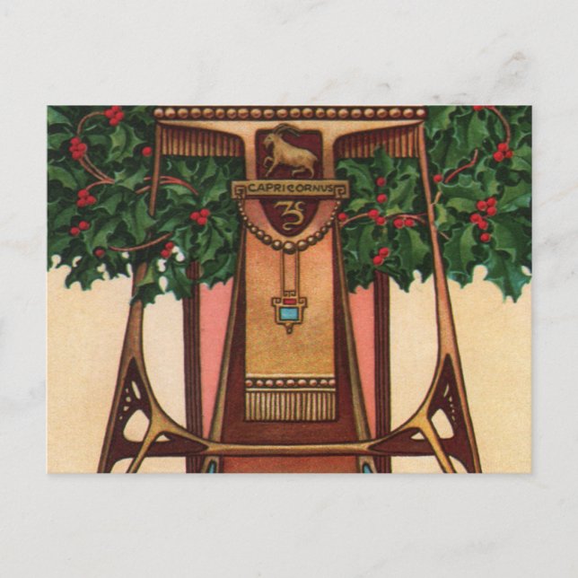 Carte Postale Capricorne Zodiac (Devant)