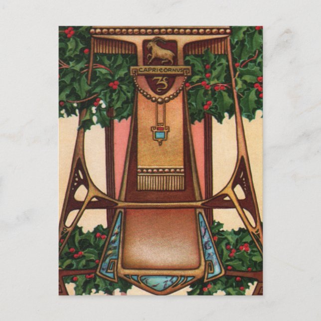 Carte Postale Capricorne Zodiac (Devant)