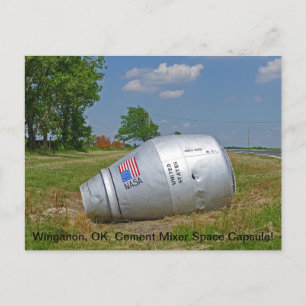 Carte Postale Capsule d'espace de mélange de ciment à Winganon O