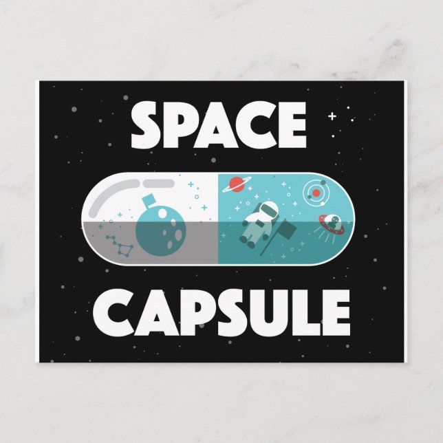 Carte Postale Capsule spatiale (Devant)