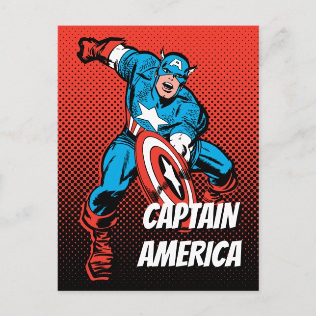 Carte Postale Captain America Shield (Devant)