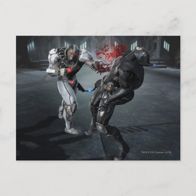 Carte Postale Capture d'écran : Cyborg vs Batman (Devant)