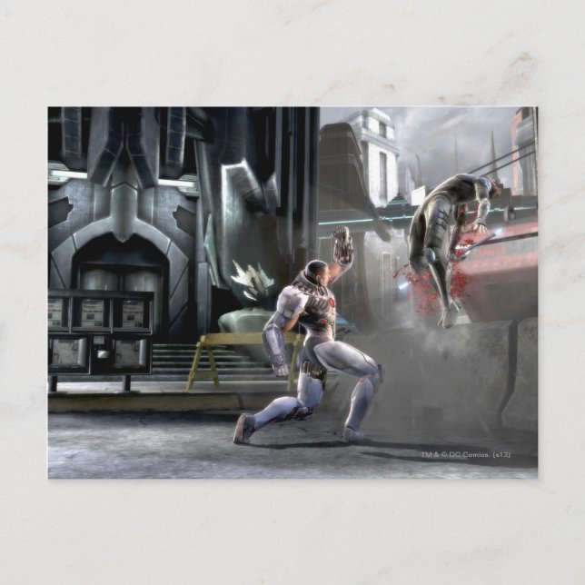 Carte Postale Capture d'écran : Cyborg vs Nightwing (Devant)