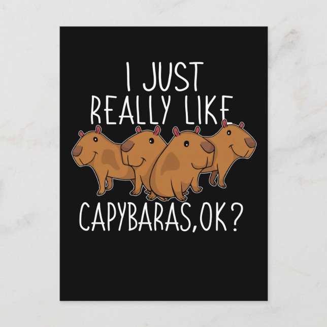 Carte Postale Capybara Venin (Devant)