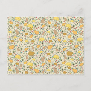 Carte Postale Capybaras en jaune