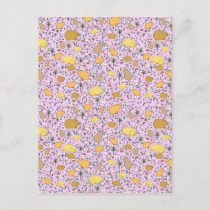 Carte Postale Capybaras en rose