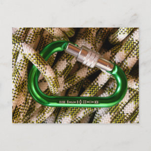 Carte postale Carabiner et Escalade
