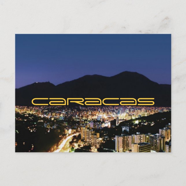 Carte Postale Caracas la nuit (Devant)