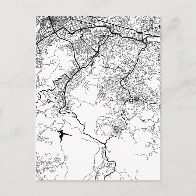 Carte Postale Caracas Venezuela Map (Devant)