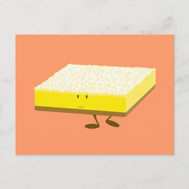 Carte Postale Caractère de barre de citron souriant (Devant)