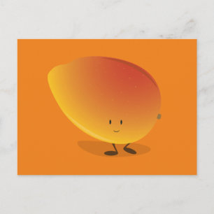 Carte Postale Caractère Mango souriant