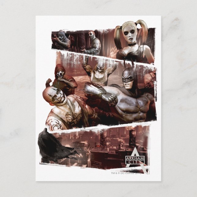 Carte Postale Caractères de la ville d'Arkham triplé (Devant)