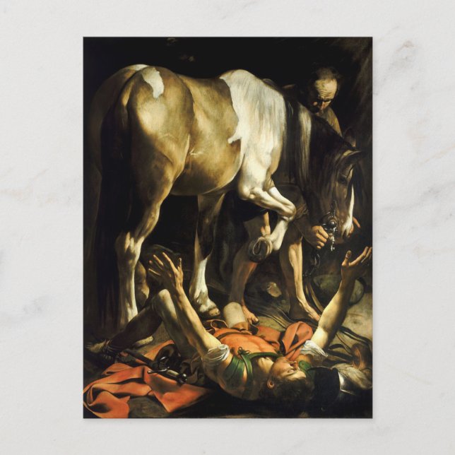 Carte Postale Caravaggio - Conversion sur le chemin de Damas (Devant)