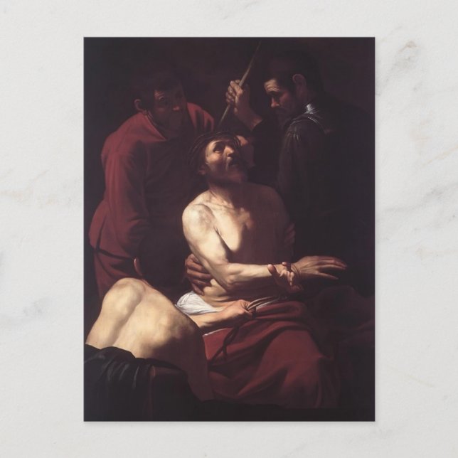 Carte Postale Caravaggio- Couronnement avec épines (Devant)