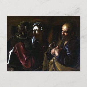 Carte Postale Caravaggio Le déni de Saint Pierre