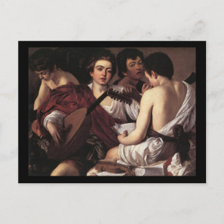 Carte Postale Caravaggio Les Musiciens