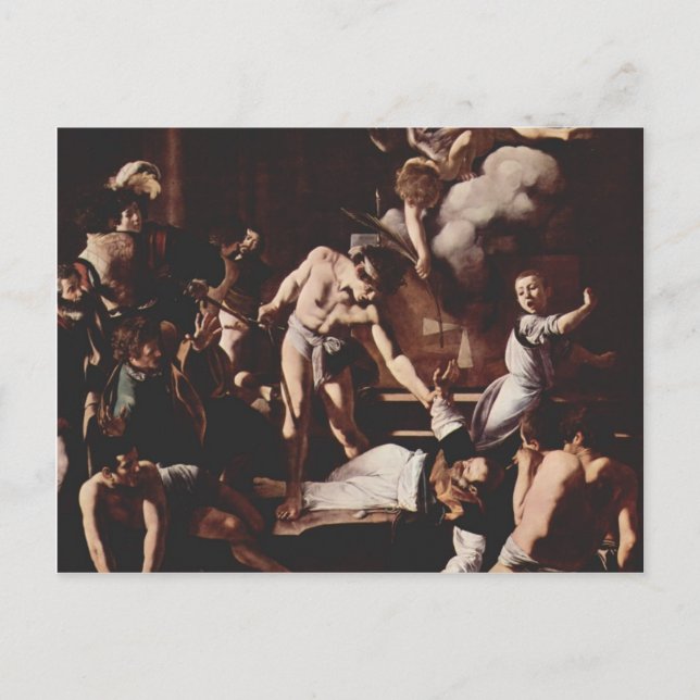 Carte Postale Caravaggio- Martyre de Saint Matthieu (Devant)