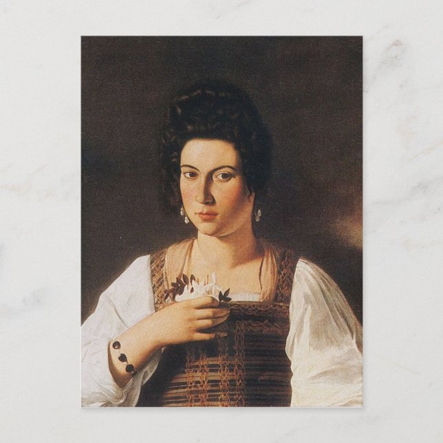 Carte Postale Caravaggio - Portrait d'une peinture de courtoisie (Devant)