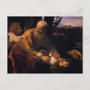 Carte Postale Caravaggio- Sacrifice d'Isaac