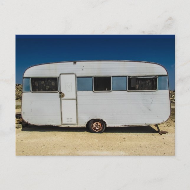 Carte Postale Caravane de camper vintage (Devant)