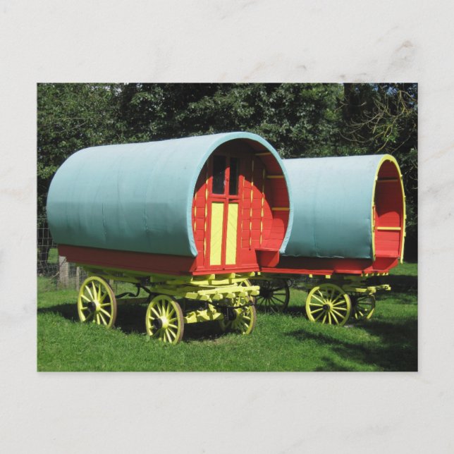 Carte Postale Caravane tzigane (Devant)