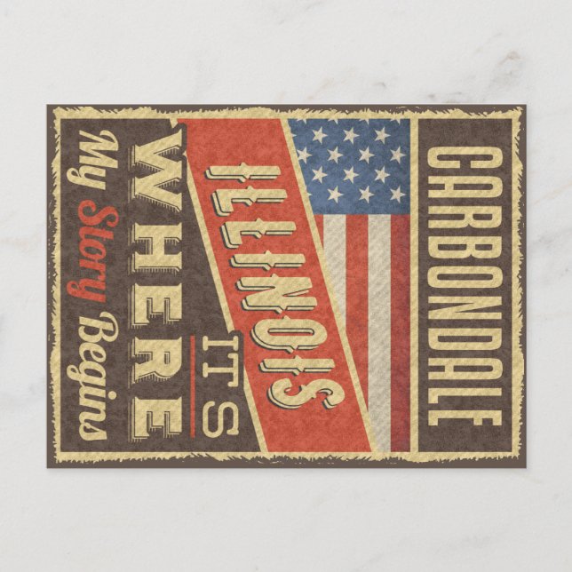 Carte Postale Carbondale Illinois (Devant)