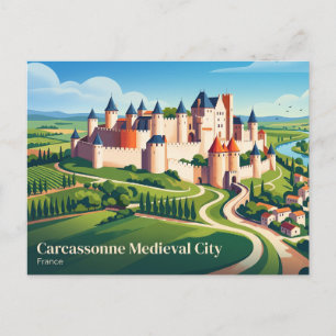Carte Postale Carcassonne Ville Médiévale France