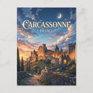 Carte Postale Carcassonne ville médiévale France