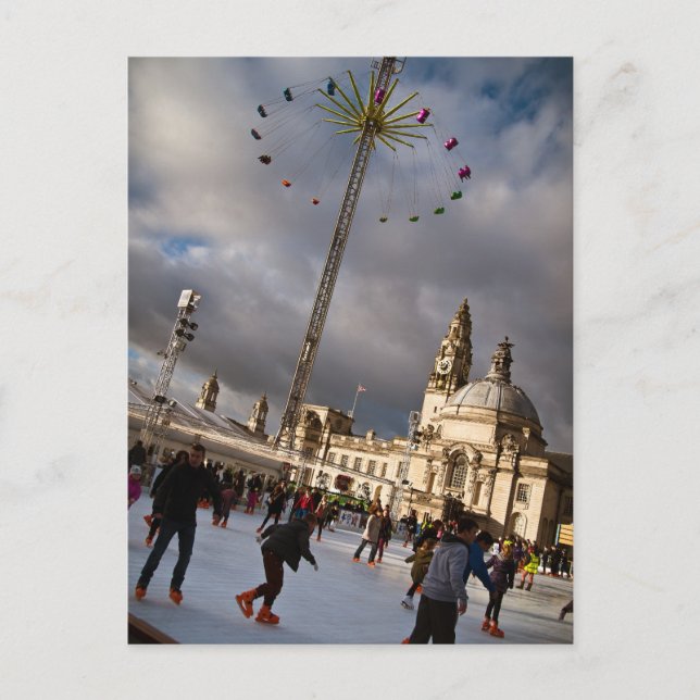 Carte Postale Cardiff Winter Wonderland (Devant)
