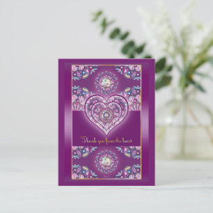Carte Postale Cardinal Red Rosace