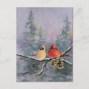 Carte Postale CARDINALS par SHARON SHARPE